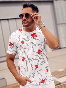 Men's Printed T-shirt White Bolf 14905A