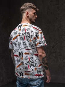 Men's Printed T-shirt White Bolf 14908