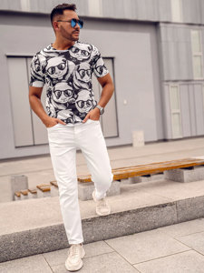 Men's Printed T-shirt White Bolf 14911A