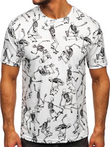 Men's Printed T-shirt White Bolf 14916