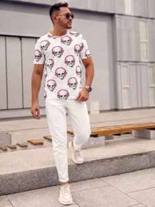 Men's Printed T-shirt White Bolf 14919A