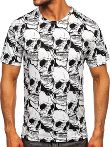 Men's Printed T-shirt White Bolf 14928