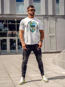 Men's Printed T-shirt White Bolf 192379-1