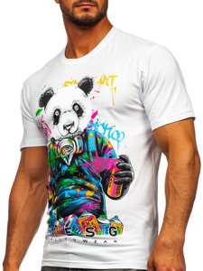 Men's Printed T-shirt White Bolf 2186