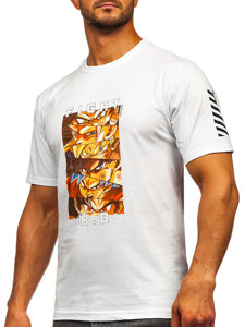 Men's Printed T-shirt White Bolf 2611-1