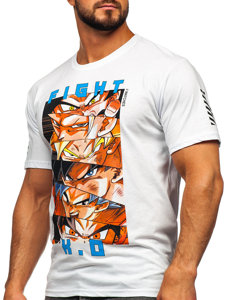 Men's Printed T-shirt White Bolf 2611