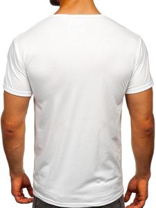 Men's Printed T-shirt White Bolf KS1944