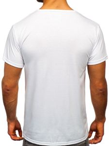 Men's Printed T-shirt White Bolf KS1995