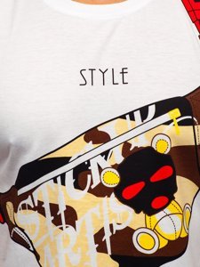 Men's Printed T-shirt White Bolf KS2371