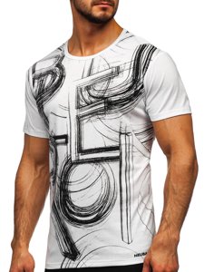 Men's Printed T-shirt White Bolf KS2525T