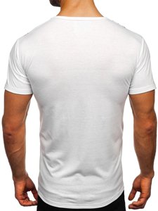 Men's Printed T-shirt White Bolf KS2525T