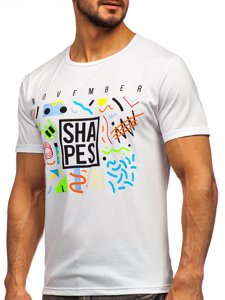 Men's Printed T-shirt White Bolf KS2625