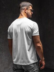 Men's Printed T-shirt White Bolf KS2625