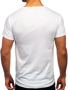 Men's Printed T-shirt White Bolf KS2633