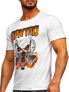 Men's Printed T-shirt White Bolf KS2653