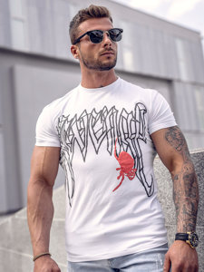 Men's Printed T-shirt White Bolf MT3026