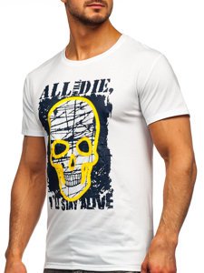 Men's Printed T-shirt White Bolf Y70007