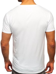 Men's Printed T-shirt White Bolf Y70007