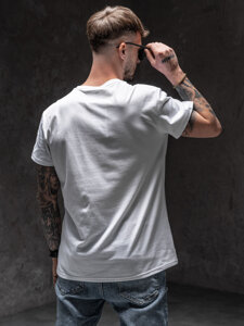 Men's Printed T-shirt White Bolf Y70007