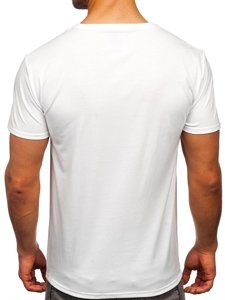 Men's Printed T-shirt White Bolf Y70011