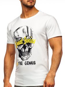 Men's Printed T-shirt White Bolf Y70012