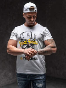 Men's Printed T-shirt White Bolf Y70012