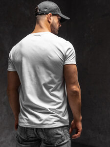 Men's Printed T-shirt White Bolf Y70015