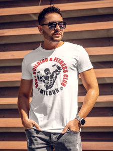 Men's Printed T-shirt White Bolf Y70015A