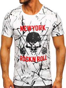 Men's Printed T-shirt White Bolf Y70030