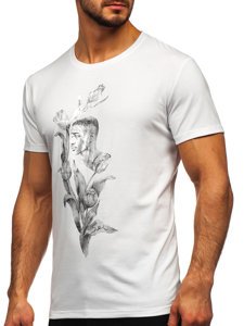 Men's Printed T-shirt White Bolf Y70052