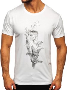 Men's Printed T-shirt White Bolf Y70052