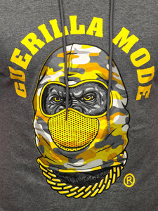 Men's Printed T-shirt with Hood Graphite Bolf 8T978