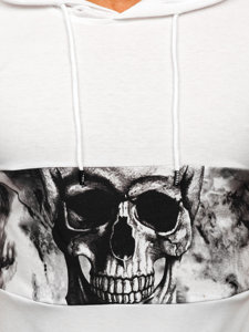 Men's Printed T-shirt with Hood White Bolf 8T971