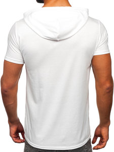 Men's Printed T-shirt with Hood White Bolf 8T971