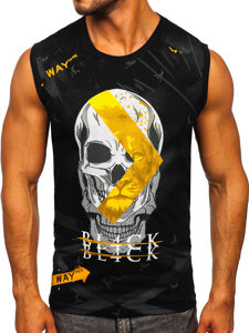 Men's Printed Tank Top Black Bolf 14814