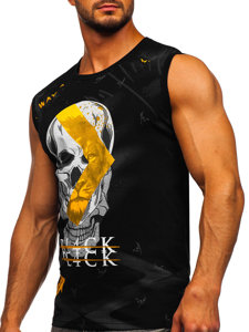 Men's Printed Tank Top Black Bolf 14814