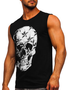 Men's Printed Tank Top Black Bolf 14817