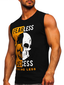 Men's Printed Tank Top Black Bolf 14819