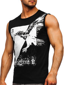 Men's Printed Tank Top Black Bolf 14821