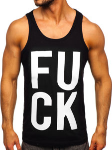 Men's Printed Tank Top Black Bolf 14830