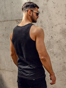 Men’s Printed Tank Top Black Bolf 14850A