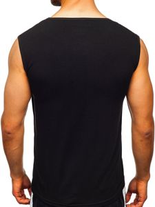 Men's Printed Tank Top Black Bolf KS2091