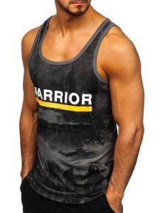 Men's Printed Tank Top Graphite Bolf SS11055