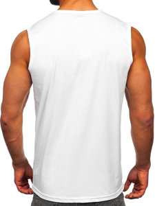 Men's Printed Tank Top White Bolf 14806