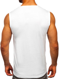 Men's Printed Tank Top White Bolf 14812