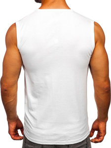 Men's Printed Tank Top White Bolf 14817