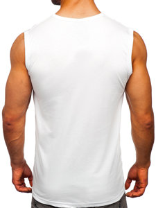 Men's Printed Tank Top White Bolf 14824