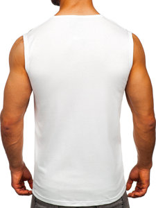 Men's Printed Tank Top White Bolf 14825