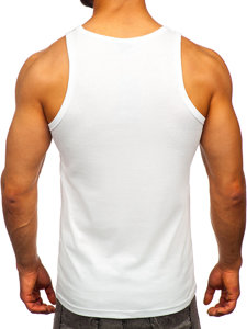 Men's Printed Tank Top White Bolf 14830