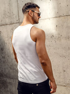 Men’s Printed Tank Top White Bolf 14840A